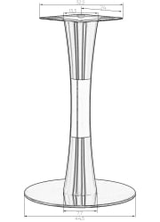 Подстолье обеденное DOBRIN GIORGIO (без пластика)