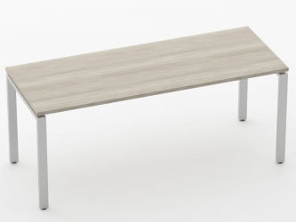 Стол прямой Deka П-обр. каркас 7.07.18  Дуб Сантана светлый