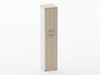 Шкаф 4 узкий закрытый Deka 10.19.14Л Туя/Белый