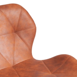 Стул STUTTGART (mod. 74) / 1 шт. в упаковке экокожа/дерево береза/металл, 50 х 47 х 73 см, античный коричневый RH02-13/натуральный