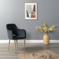 Кресло Ледгер К Диаг грей/нат.дуб / Ledger Diag grey/нат.дуб