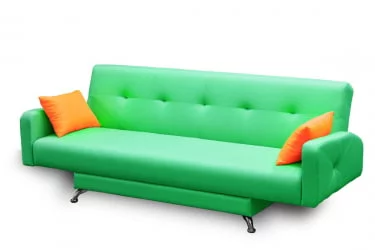 Диван с металлическими ножками MANGO 3 (2 категория) Зеленый Оранжевый