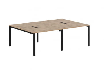 Бенч-система 4-местная EDIS EUWST 2316 Дуб Денвер светлый Черный