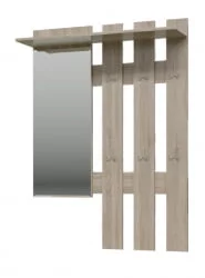 Вешалка с зеркалом Лира 2-3814 Дуб сонома