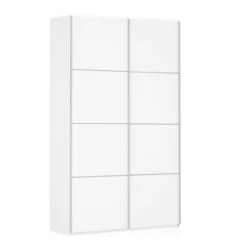 Шкаф-купе двухдверный Прайм 1200 ДСП/ДСП Белый снег
