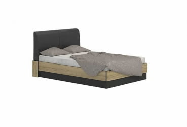 Кровать 1400 Лофт 14.1 Дуб Крафт Золотой