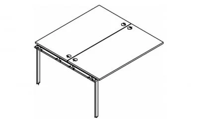 Приставка к рабочей станции XTEN GLOSS XIGWST 1414 Легно Темный