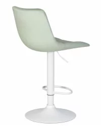 Стул барный DOBRIN TAILOR WHITE Пудрово-мятный велюр MJ9-87