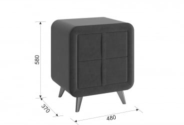 Тумба прикроватная Софи 2 TM-001.2 крем (велюр)