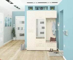 Прихожая в коридор классическая Тиффани 3 Сосна Астрид Мелинга Игуана