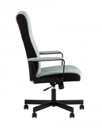 Кресло руководителя TopChairs ST-DOMINGO Серо-голубой