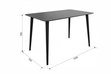 Стол обеденный Сканди 1 Белый-светлый лак