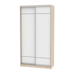 Шкаф-купе белый B-220х120х60-1(ДСС-Белый-D7D7)