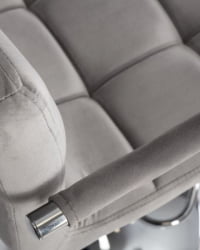 Стул барный DOBRIN KRUGER ARM (серый велюр (MJ9-75)) 2 шт