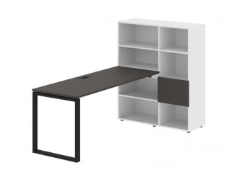 Рабочая станция EDIS EQRST 1117 Мокко Черный Белый