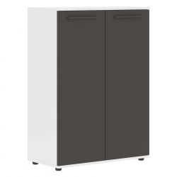 Шкаф с глухими средними дверьми ЕДИС ЕМCС 85.1 Мокко Мокко Белый / EDIS EMCS