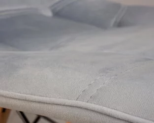 Стул обеденный DOBRIN BENNET Пудрово-голубой велюр HLR-15