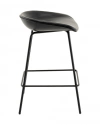 Стул полубарный Фуриоса экокожа черный
