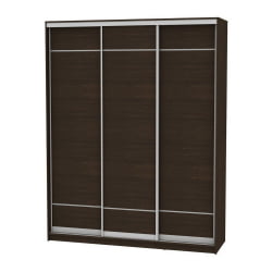 Шкаф-купе B-220х180х60-3(Венге-D7D7D7)