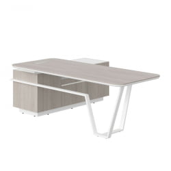 Стол руководителя правый Line СФ-571201.1 Дуб серый Белый