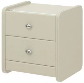 Тумба прикроватная с 2-мя ящиками №1 Белая
