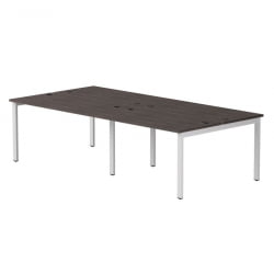 Бенч-система на 4 места на металлокаркасе, опоры 90 гр Everprof EVO 254S120 Дуб Пасадена Белый