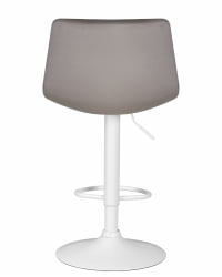 Стул барный DOBRIN TAILOR WHITE (серый велюр (MJ9-75)) 2 шт