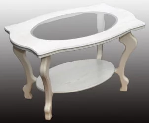 Стол журнальный Берже 1С Белый ясень