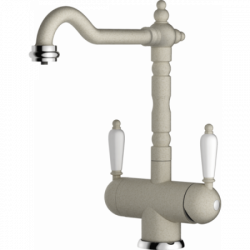 Смеситель Omoikiri Amagasaki-Sa Латунь/Гранит/Бежевый