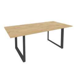 Стол переговорный на О-образном м/к ONIX O.MO-PRG-19 Тиквуд Светлый/Антрацит