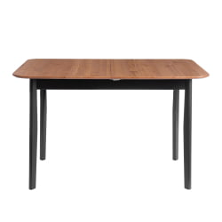 Стол Соната Люкс раздвижной/Sonata Lux extension table массив сосны, антик/черный, 120-(150)х75х73 см