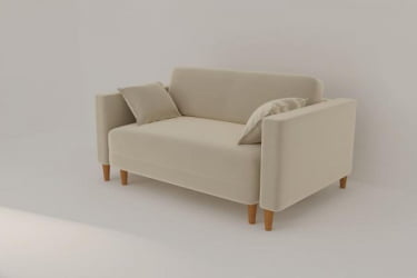 Диван Урвик (Berhouse) Цвет фасада: Серый велюр; Тип: Прямой; Материал фасада: Металл/Велюр