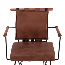 Стул PRIX (mod. 291) металл/экокожа, 53 x 57 x 80.5 см, brown (коричневый) PY-291