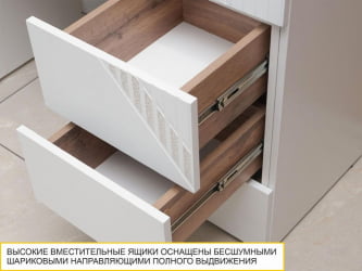 Туалетный столик Монако 903.06 Дуб Вотан / Белый шпон / Альпийский белый