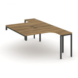 Рабочая станция-надставка на опорные тумбы CONCEPT CN.DSAN-003 Сандал Янтарный Черный