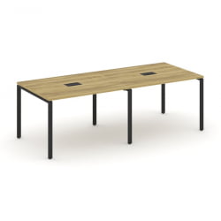 Стол переговорный (2 столешницы) CONCEPT CN.PRG-022 Дуб Винченцо Черный