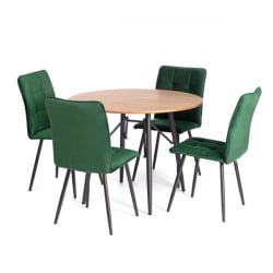 Металлический стул Bari LT, велюр, Deep Forest (изумруд), 41х55х89 см