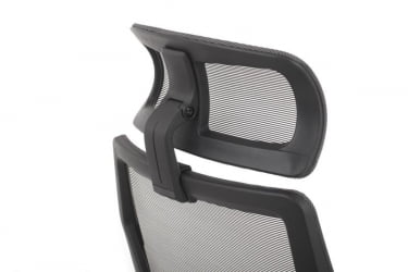 Кресло Оливер РCХ В-203АC Черный пластик/Серый / Oliver RCH W-203AC