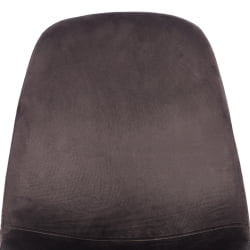 Стул BREEZE (mod. 4724) вельвет/металл, 44 х 53 х 87 см, Light grey (светло-серый) HLR24 / черный