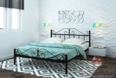 Кровать Диана Plus 1200х2000 Черная