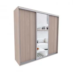 Шкаф-купе в коридор Акцент-Сим ДЗ 1500х600  Ясень шимо светлый