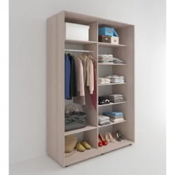 Шкаф-купе Акцент-Дуэт КЛ 1000х600 Ясень шимо светлый