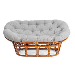 Диван MAMASAN/МАМАСАН 23/02 W /с подушкой/ 169х102х80 см, Cognac (коньяк), матрац 182х119 см, ткань серо-бежевая 3М 16/2