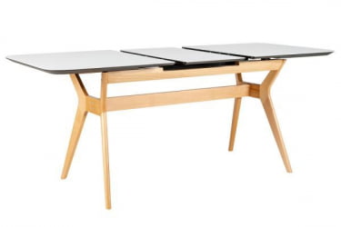 Стол раскл. Нарвик Glass 120-150 Automatic Natur/Light matte glass