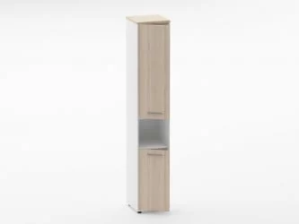 Шкаф 5 узкий закрытый, с нишей Deka 10.23.15Л Туя/Белый