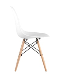 Стул Eames Style DSW белый (разборный каркас)