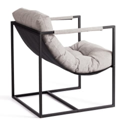 Кресло Charli/Чарли рогожка, серо-бежевый, 3M 16/2, 70х70х84 см