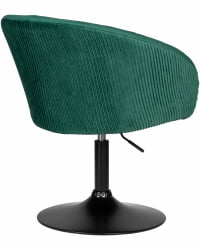 Кресло дизайнерское DOBRIN EDISON BLACK (зеленый велюр (1922-9))