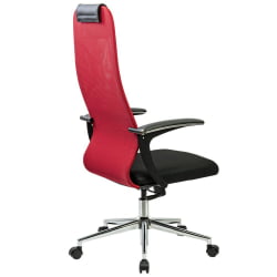 Кресло руководителя BRABIX PREMIUM Ultimate EX-801 хром Черное/красное