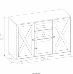 Тумба МЦН ADELE 13 Дуб Сонома (спальня)